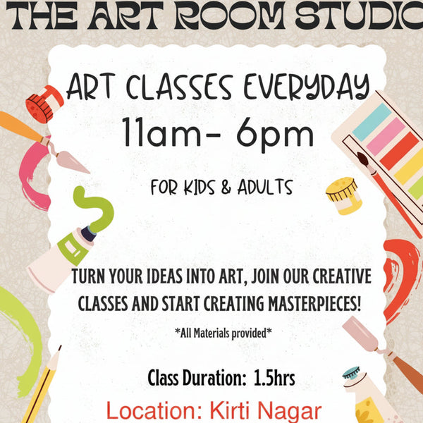 Monthly Art Classes for Adults and Kids