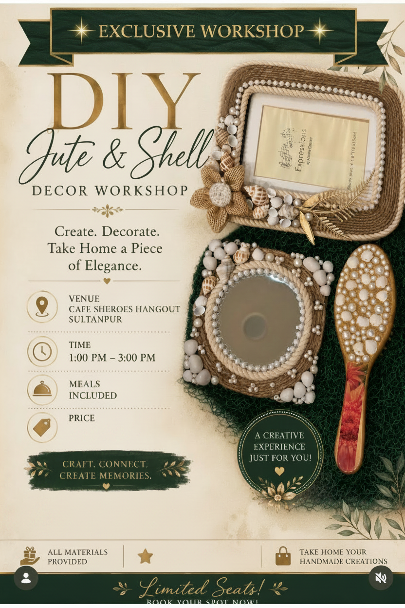 Creating magic with Jute and shells