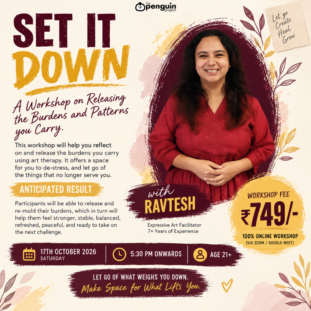 An Expressive art workshop on Releasing the Burdens and Patterns you carry