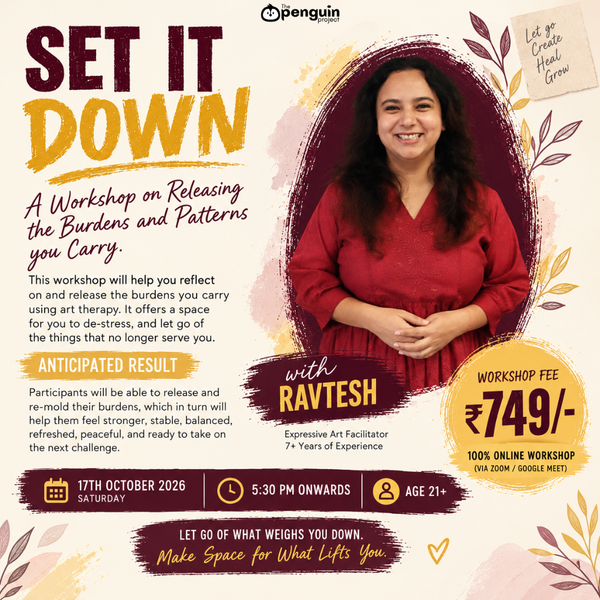 An Expressive art workshop on Releasing the Burdens and Patterns you carry