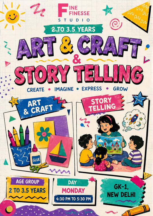 Art, Craft and Story Telling (2-3.5 years old)