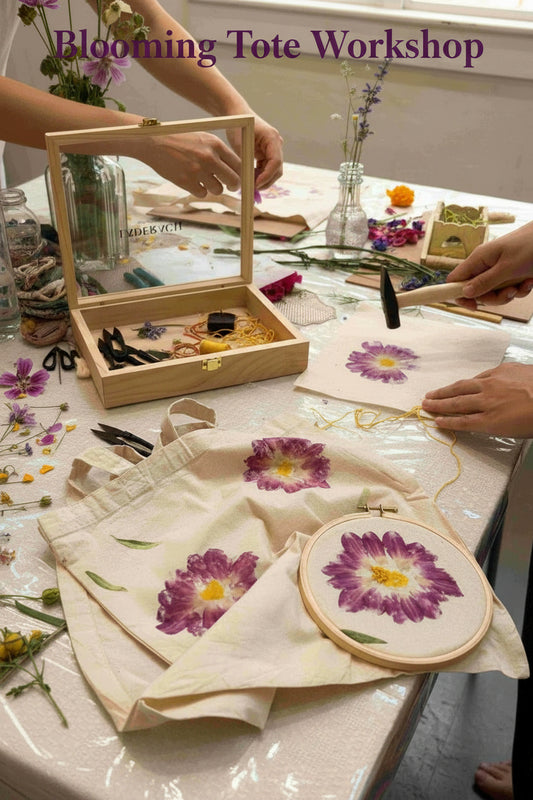 Blooming Tote- A Japanese Embroidery Workshop