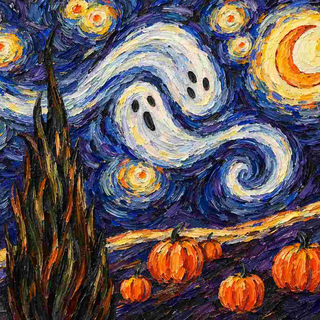 Halloween party and painting