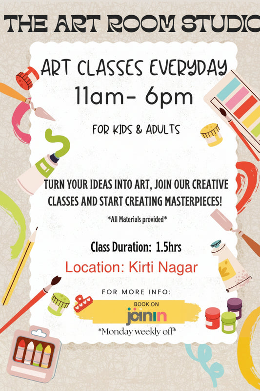Monthly Art Classes for Adults and Kids